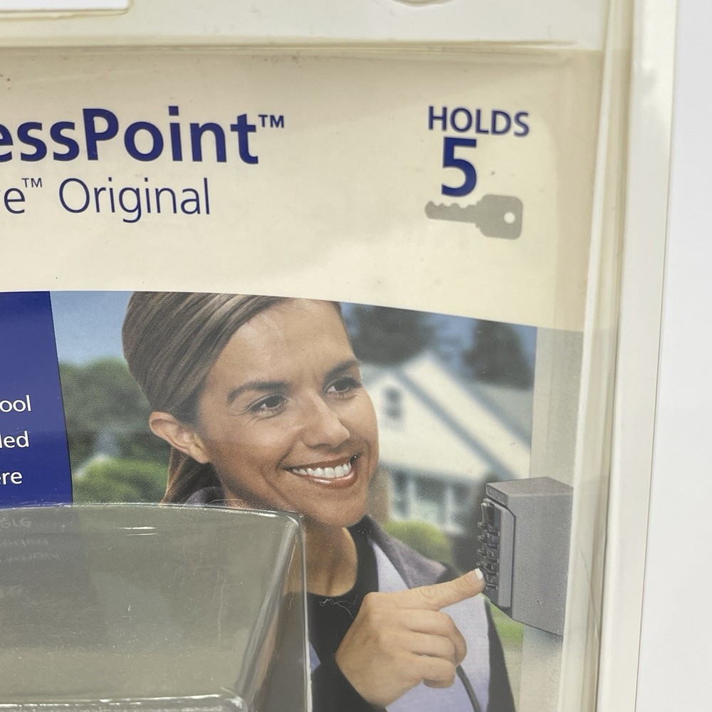 NEW Kidde Access Point Spare 5 Key Storage Push Button Combination Lock Titanium