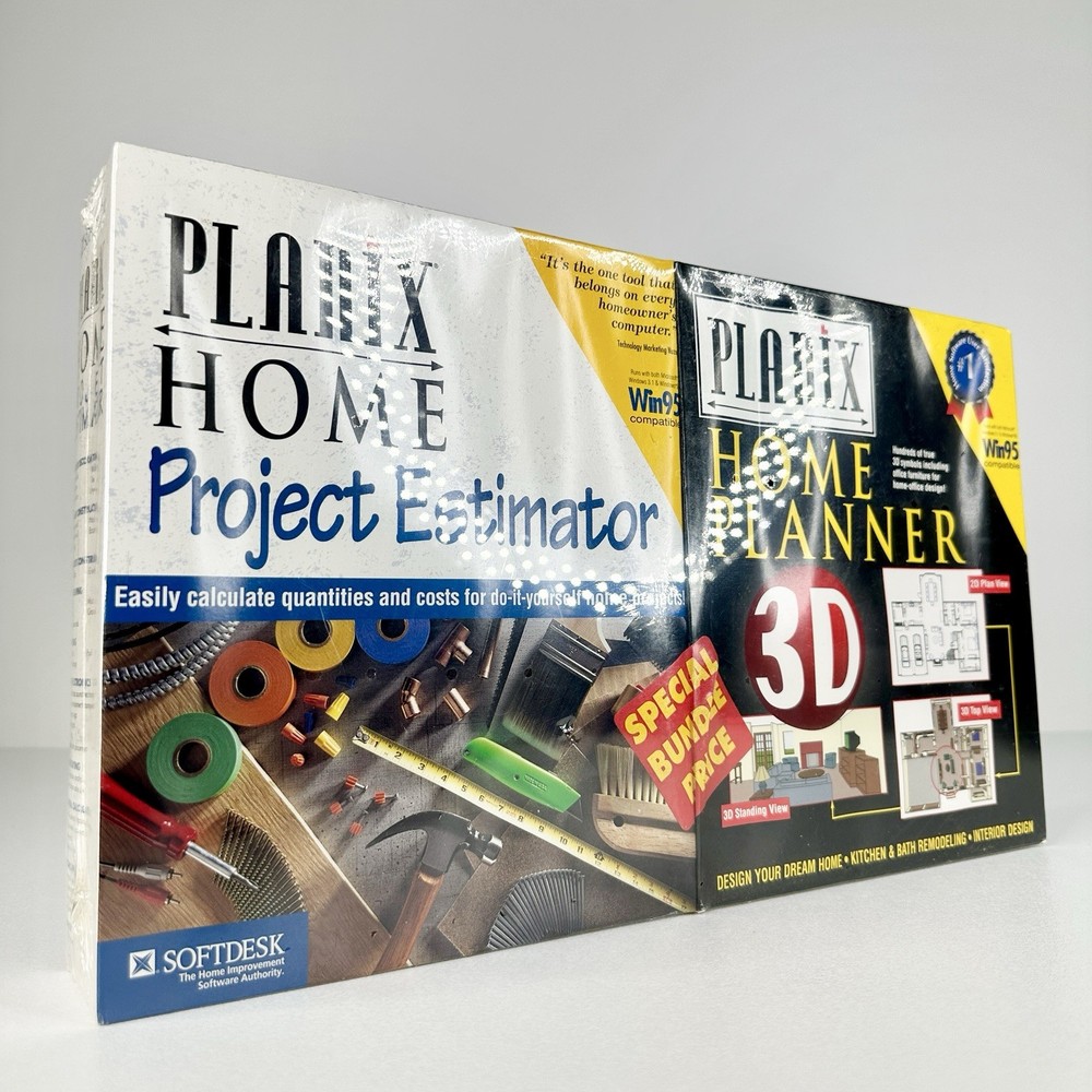 VTG SOFTDEST PLANIX BUNDLE💾 | HOME PLANNER + PROJECT ESTIMATOR | SEALED✨