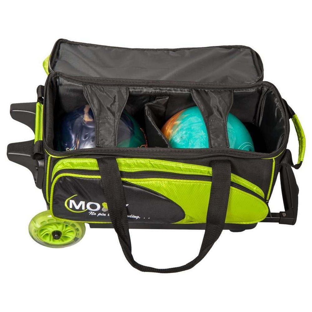 Moxy Blade Premium Double Roller Bowling Bag- Lime/Black