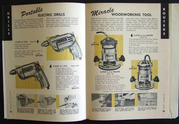 1959 Porter Cable Power Tools Catalog magazine pullout