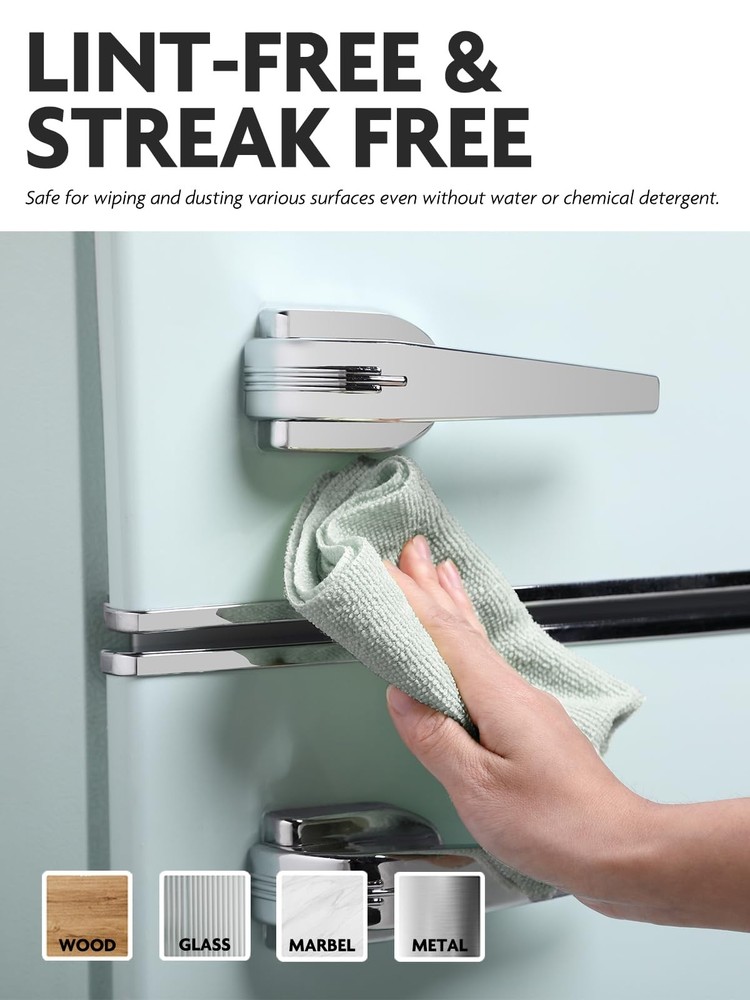 Fantasticlean Microfiber Cleaning Cloth Roll -75 pack, Tear Away Microfiber T...