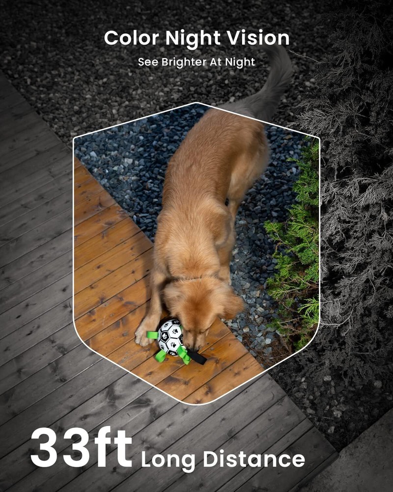 2K Wireless WiFi Night Vision Solar Powered Security Camera，rechargeable battery