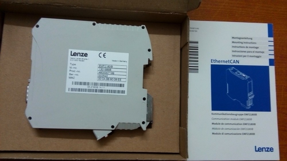 Lenze 9400 EthernetCAN communication module Type: EMF2180IB - Brand New.