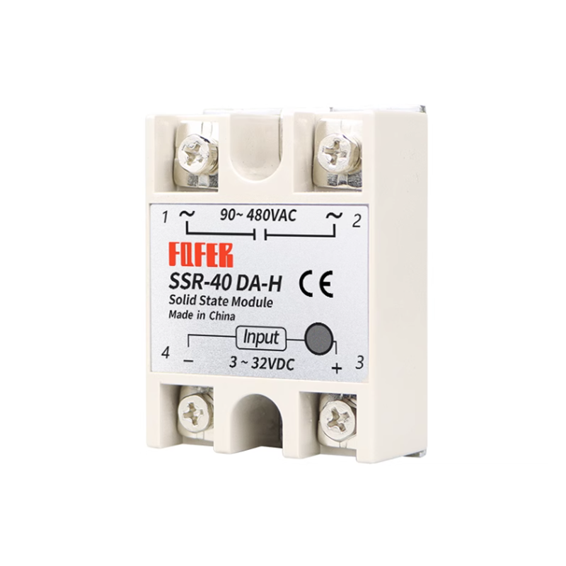 SSR-25/40DA-H/60DA-H/80DA-H/100DA-H Single Phase Solid State Relay DC Control AC