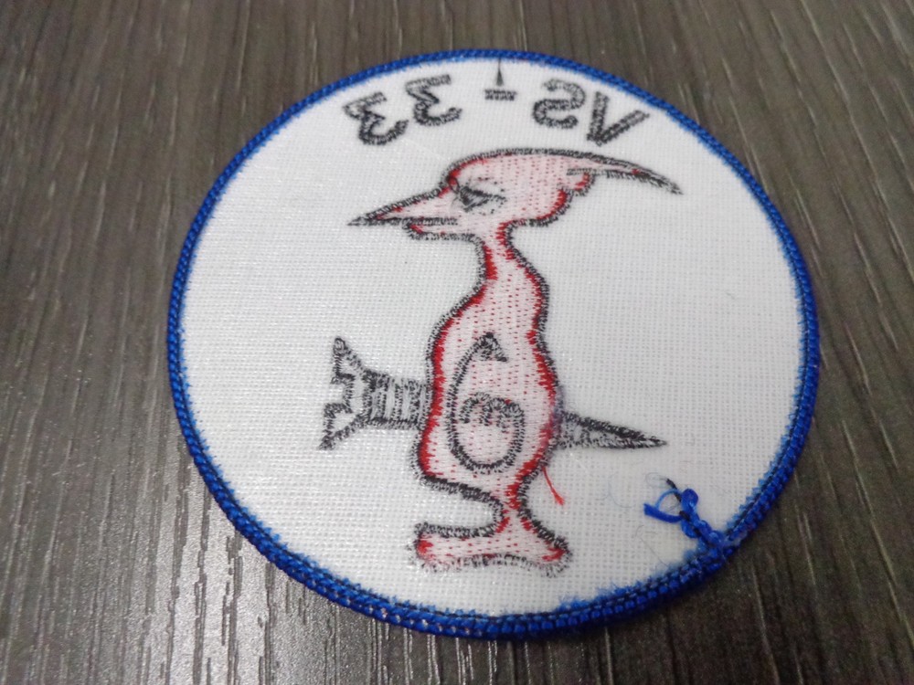 US NAVY VS-33 SCREWBIRD SQUADRON EMBROIDERED PATCH