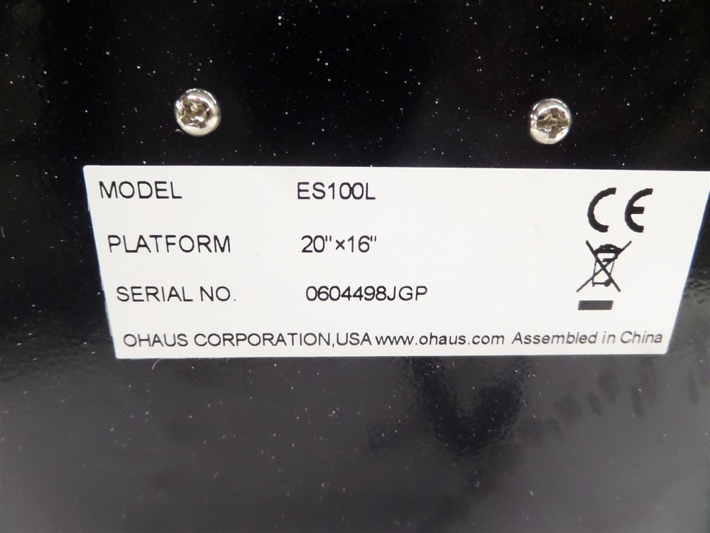 Ohaus ES100L Compact Bench Scale 20"x16"