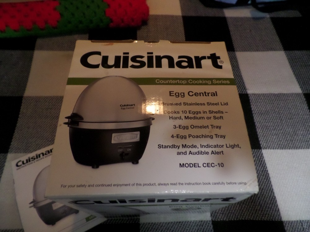 Cuisinart Egg Central Cooker MODEL# CEC-10 ( USED ONCE ONLY) COMPLETE!