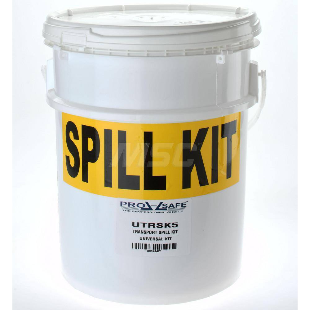 PRO-SAFE Universal Spill Kit 5 Gal Polypropylene Pail