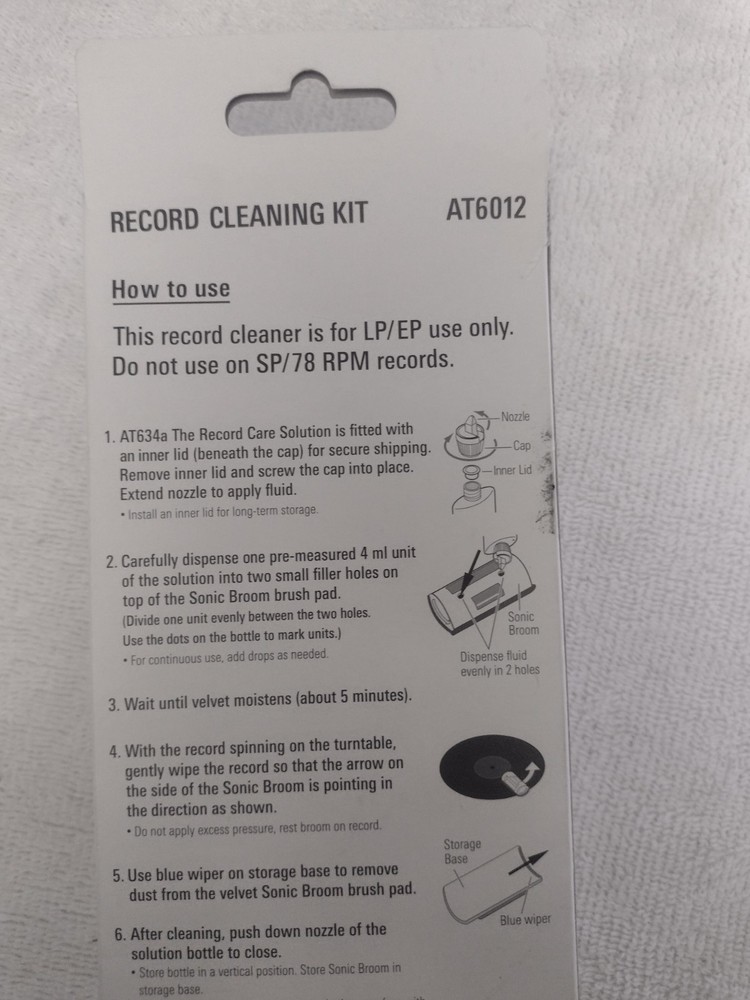 Audio-Technica AT6012 Record Cleaning kit