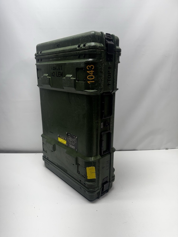 Rackmount 03U x24 General Dynamics Slide Out Composite Rack ShockMount Hard Case