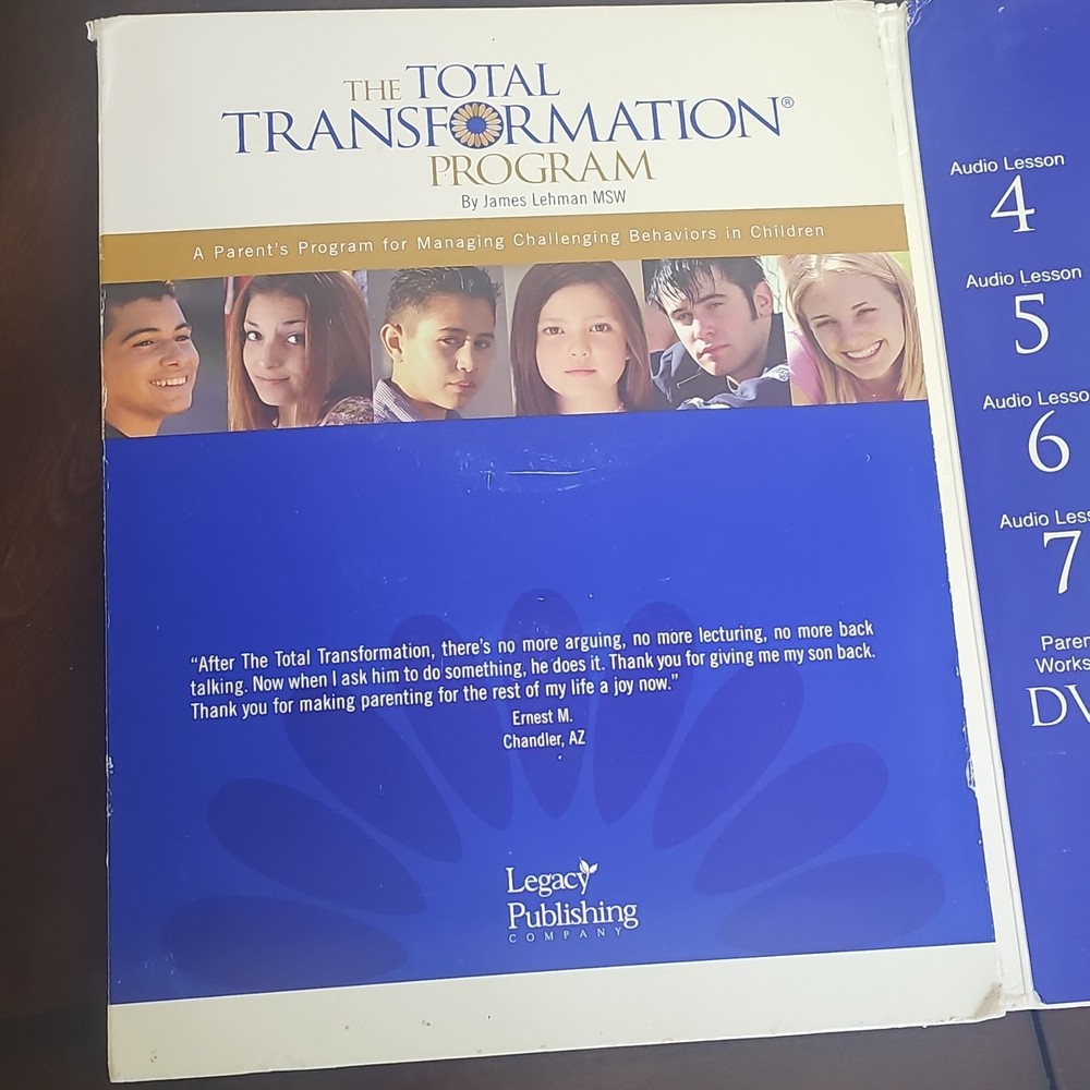 Total Transformation Program by James Lehman Workbook & Audio Lessons Set