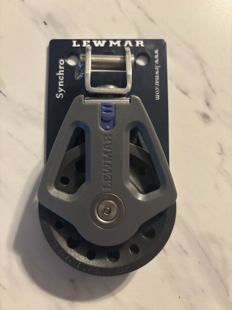 Lewmar Synchro Single Block with Toggle 72mm New In Plastic