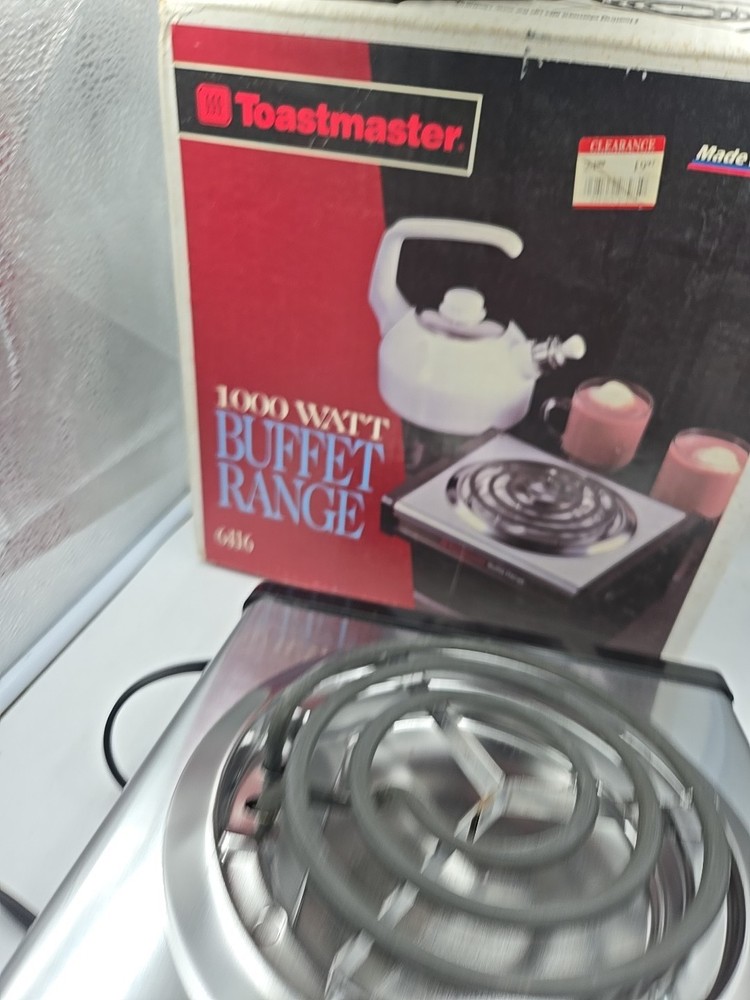 Toastmaster Electric Buffet Range 1000 Watt Modrl 6416