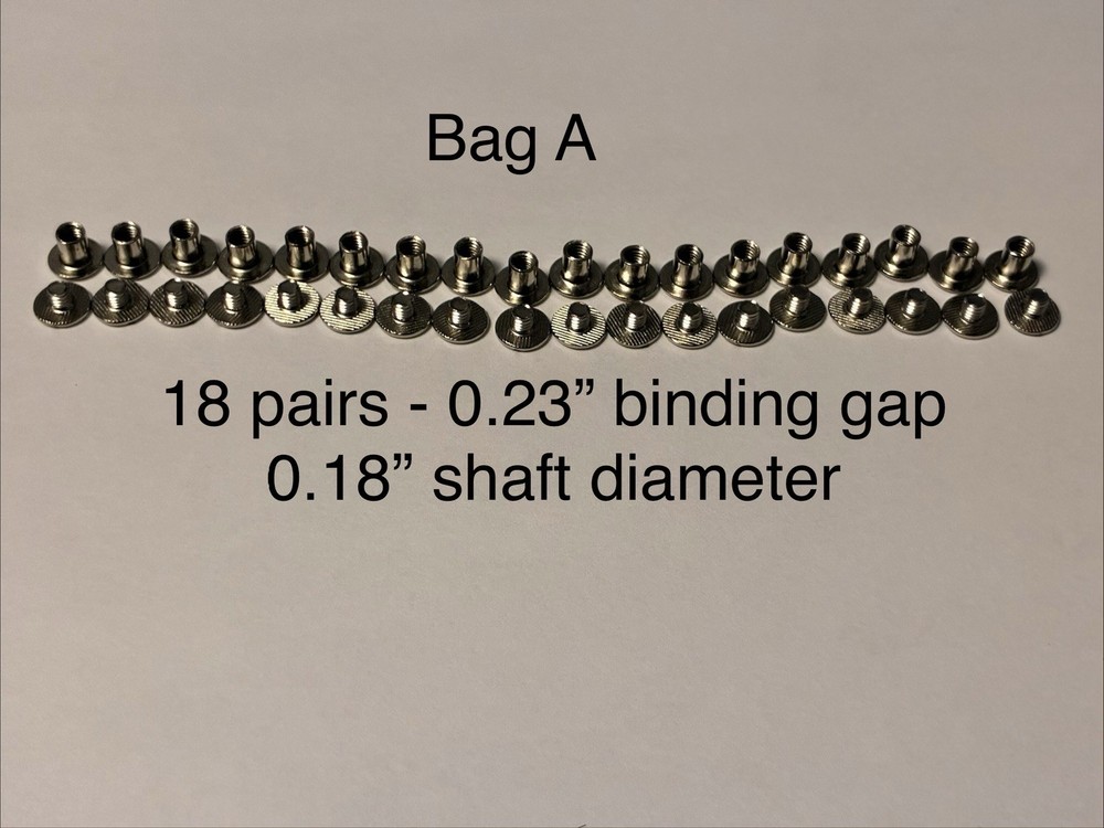 Metal Book Binding Post Assortment