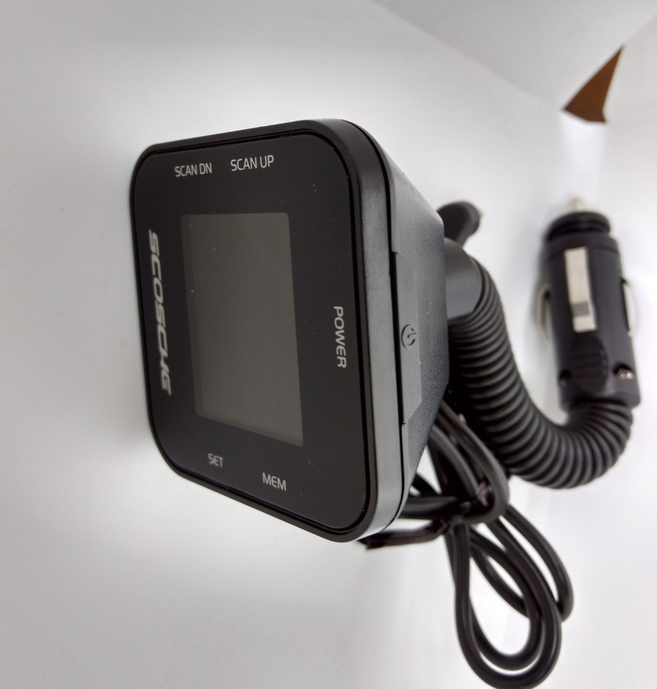 Scosche Tuneit FM Transmitter W/ Digital Display FM Stereo Flexible Neck