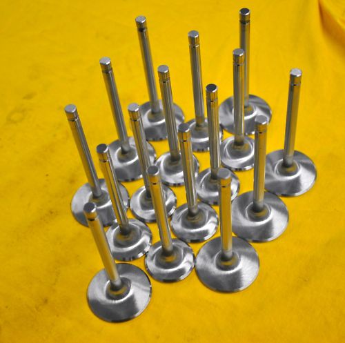 Sbc Small Block Chevy Stainless Steel Valves 2.02 1.60 New Stock Length 1pc