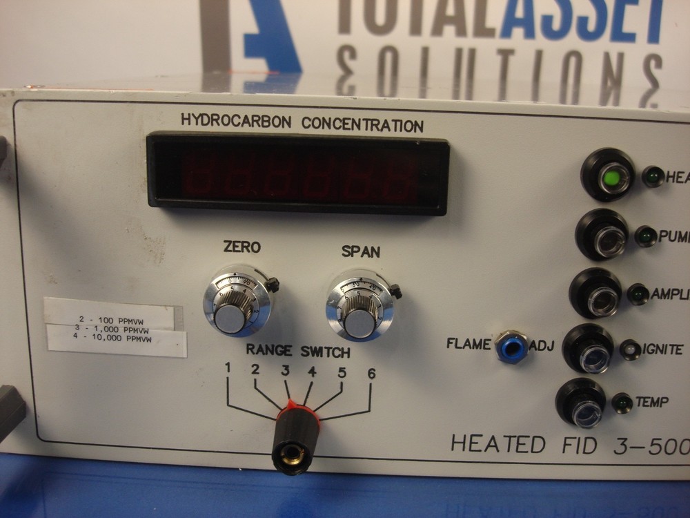 J.U.M Engineering Total Hydrocarbon Concentration Analyzer Model 3-500