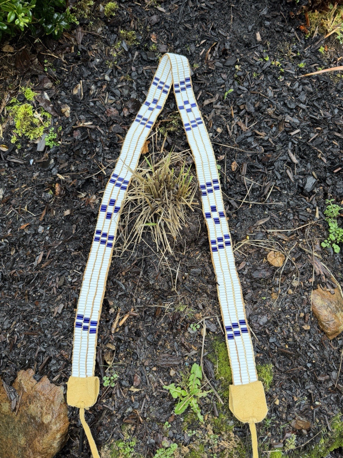Wampum strap last of the Mohicans native american made cherokee