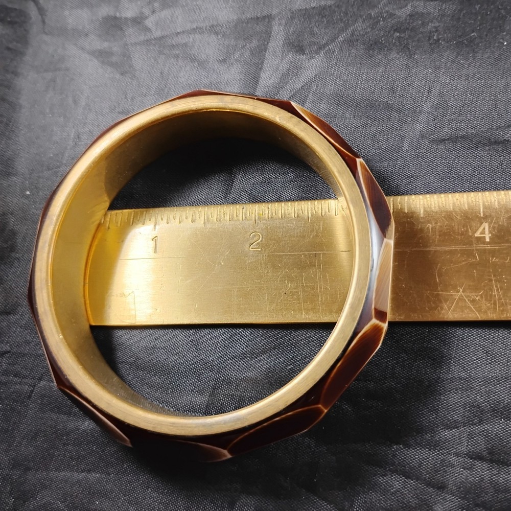 Beautiful Brown And Brass Bangle