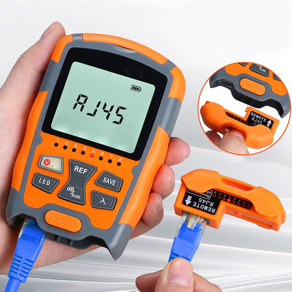 Mini Optical Power Meter Optical Fiber Cable Tester Multimeter With LED Light