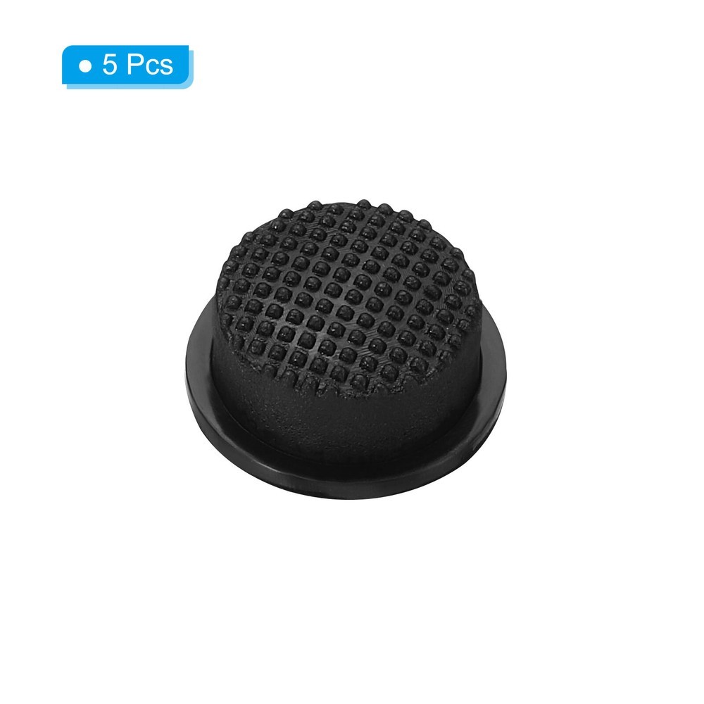 0.47" LED Flashlight Switch Cap, 5 Pcs Silicone Soft Boot Cover, Black