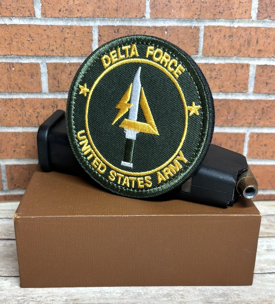 Tactical Morale Patch - Embroidered Delta Force Army Patch - Hook Loop Patch