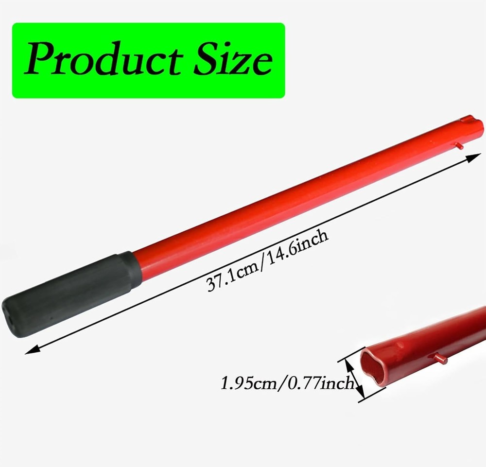 Horizontal Hydraulic Jack Handle Replacement Kit, 2 Ton Floor Red