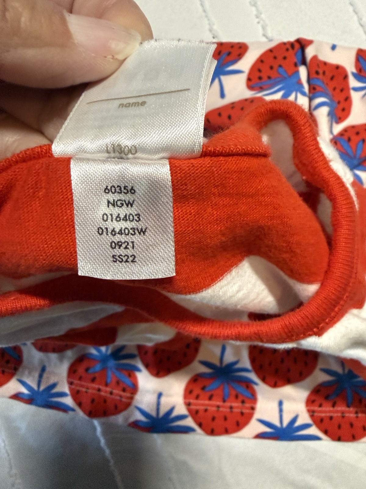 HANNA ANDERSSON T-Shirt Dress Sweet Strawberry Print Pockets 110 Girls 5