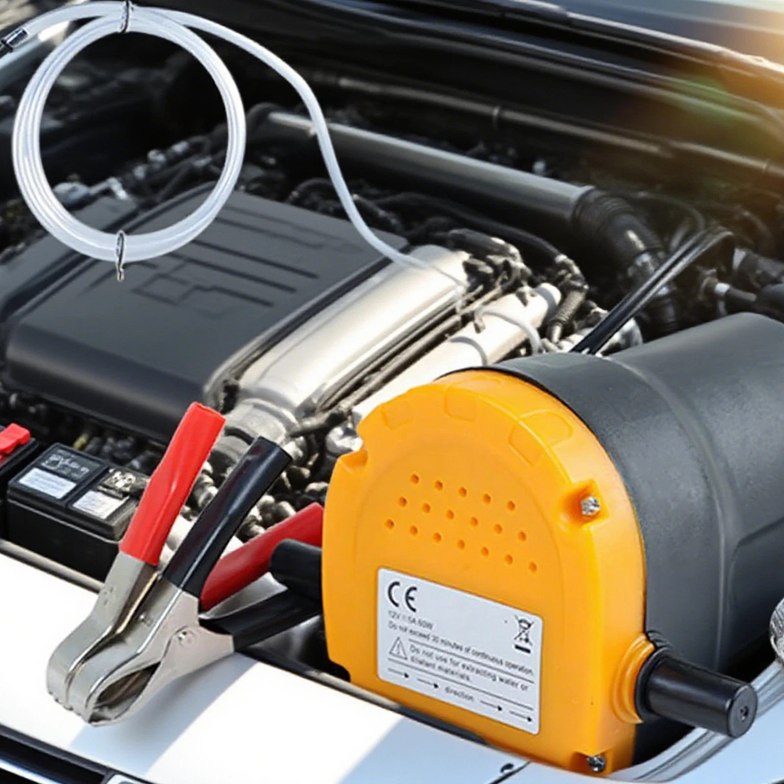 DC 12V Transfer Pump Extractor Fast Change Oil Fluid Scavenge Suction Vacuum