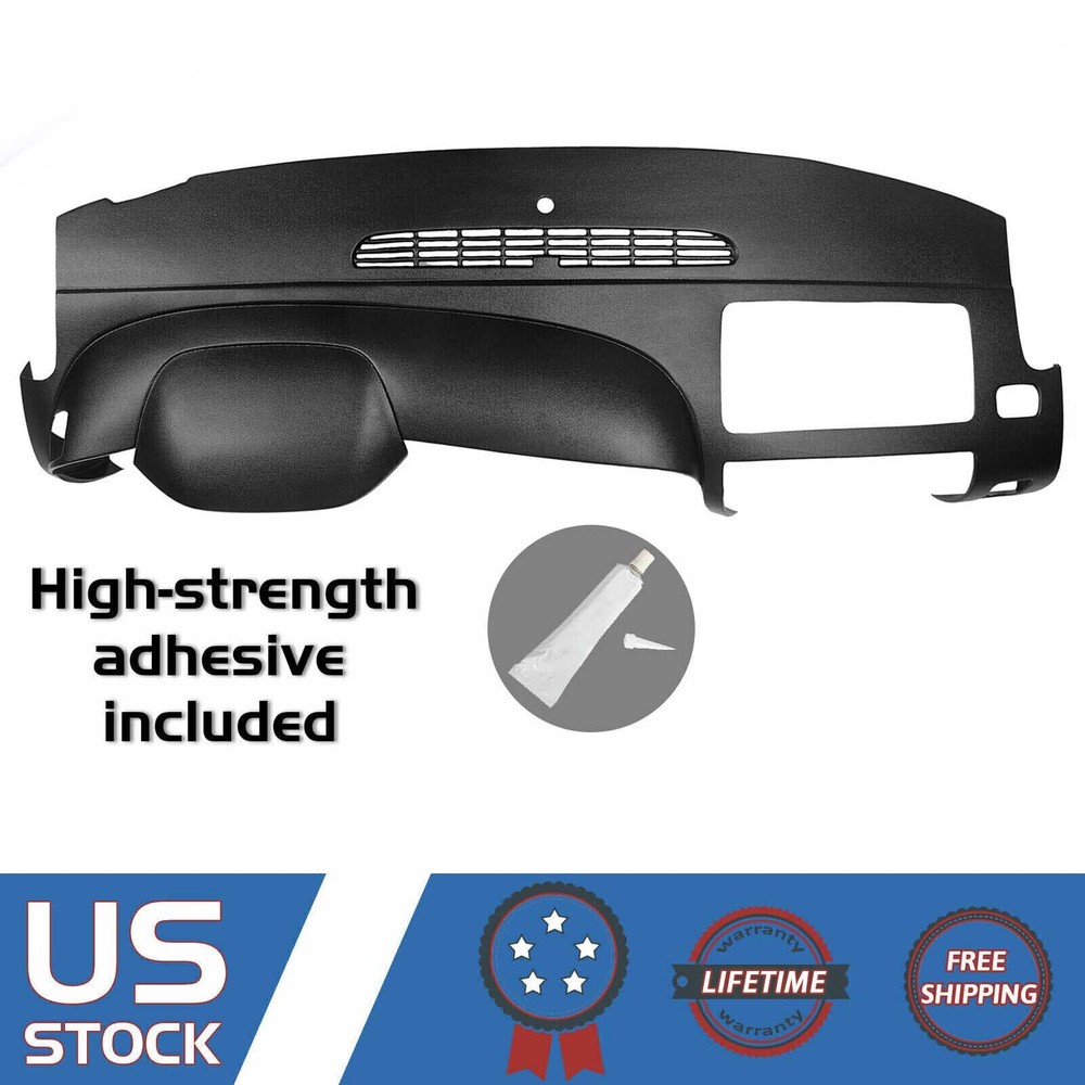 Dash Board Cover Cap for 2007-14 Silverado LS LT WT Sierra SL SLE WT Black ABS