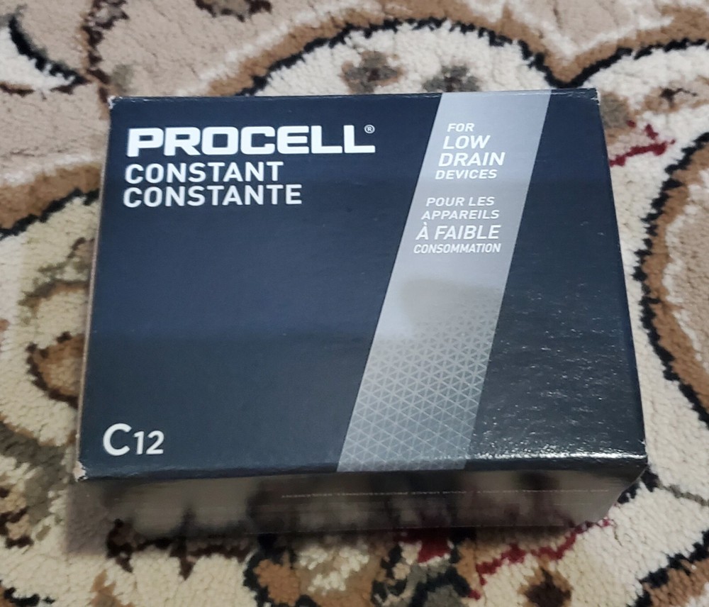 2 Duracell Procell Alkaline Batteries C 12/Box PC1400