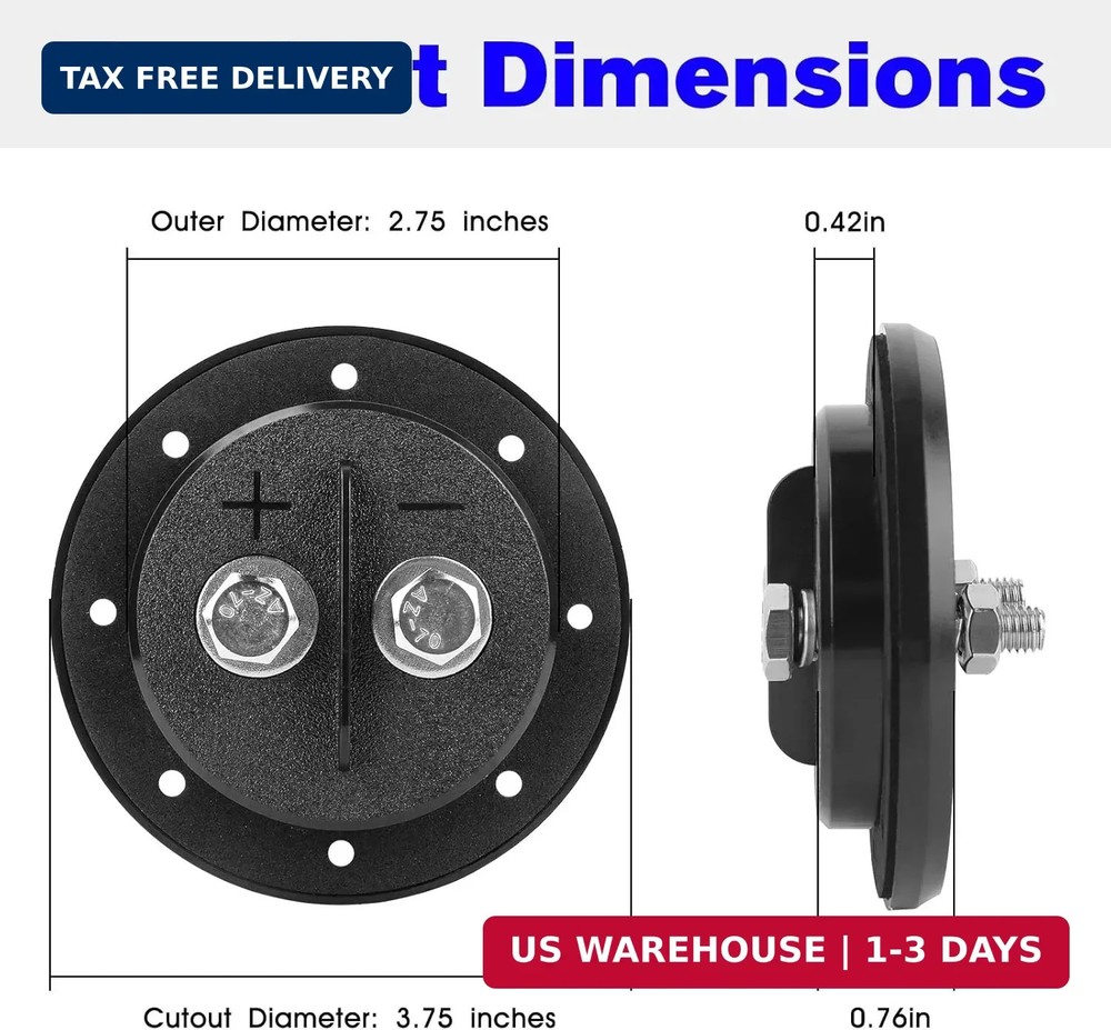 Replacement Speaker Box Terminal, Car Subwoofer Box Terminal for Speaker Termina