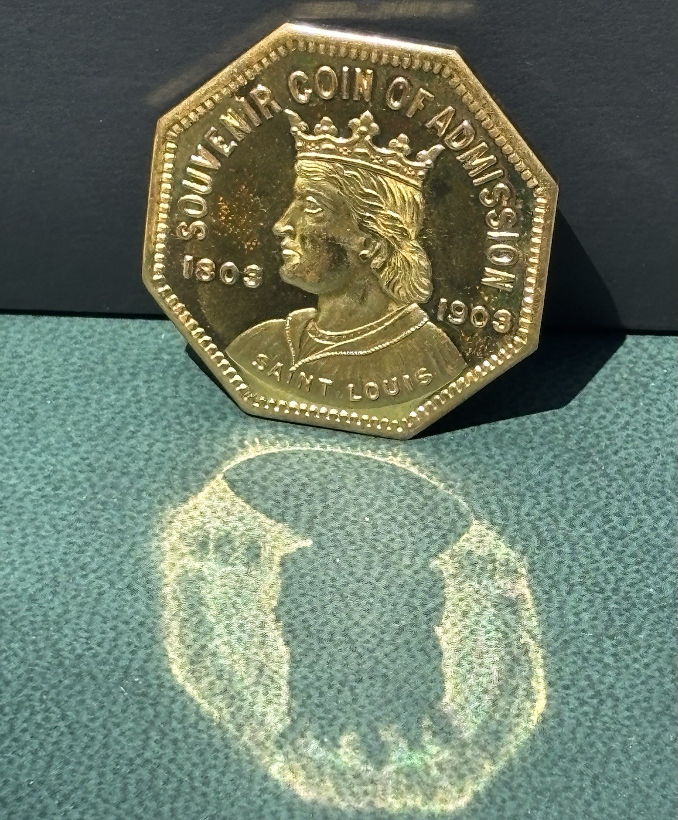 1904 Proof Like HK-306 So Called Dollar Louisiana Purchase Expo Octagonal Brass