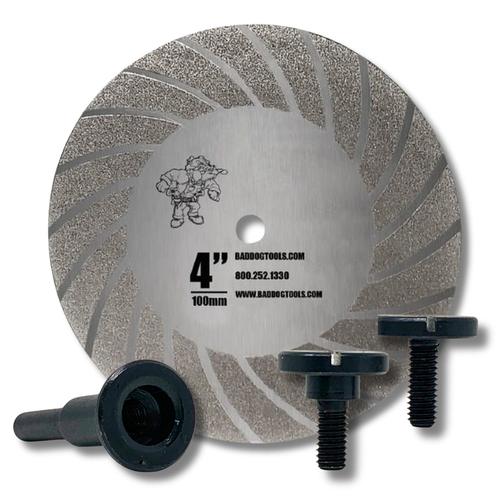 Bad Dog Tools Diamond Drill Sharpener: 4” Diamond-Coated Wheel Drill Attachment