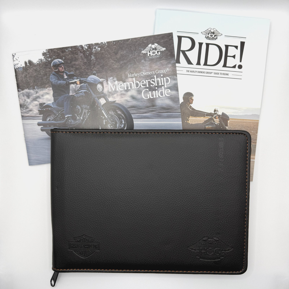Harley Davidson Document Wallet Service Folder 25cm x 18cm with Membership Guide
