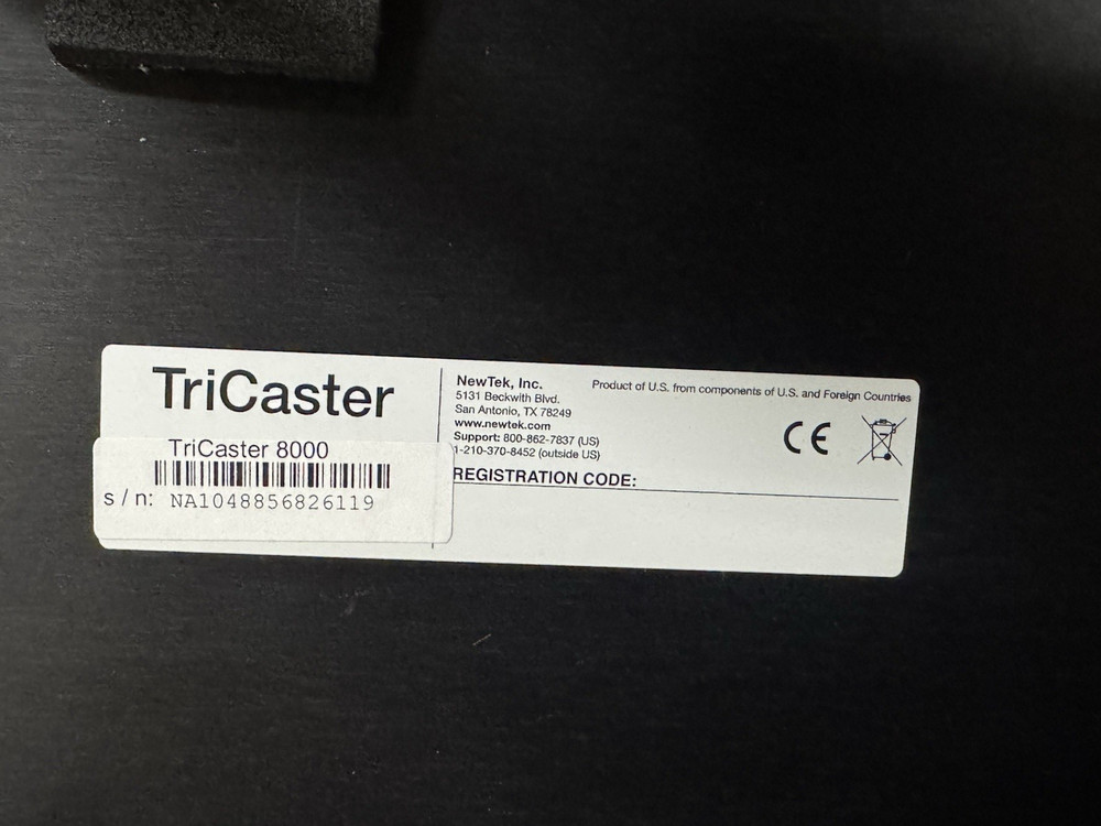 NewTek TriCaster 8000 TCXD8000 Production Switcher Control Unit