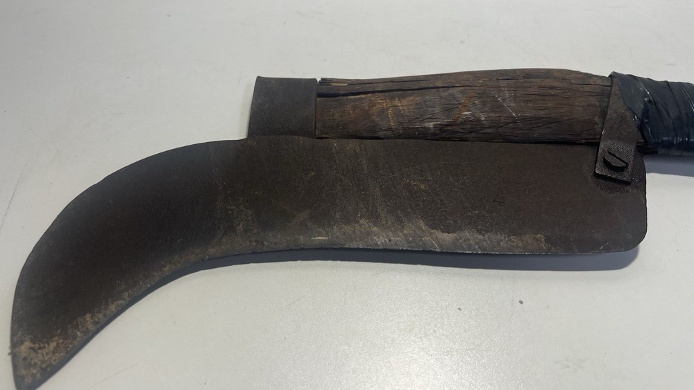 37” Vintage Brush Axe, Star Stamp, Logging Cutter Tool