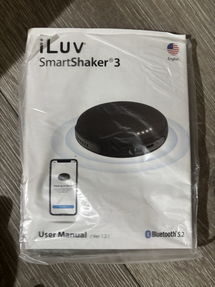 iLuv Smartshaker 3, Vibration Bed Shaker Alarm, Bluetooth, Dexcom, Apple/Android