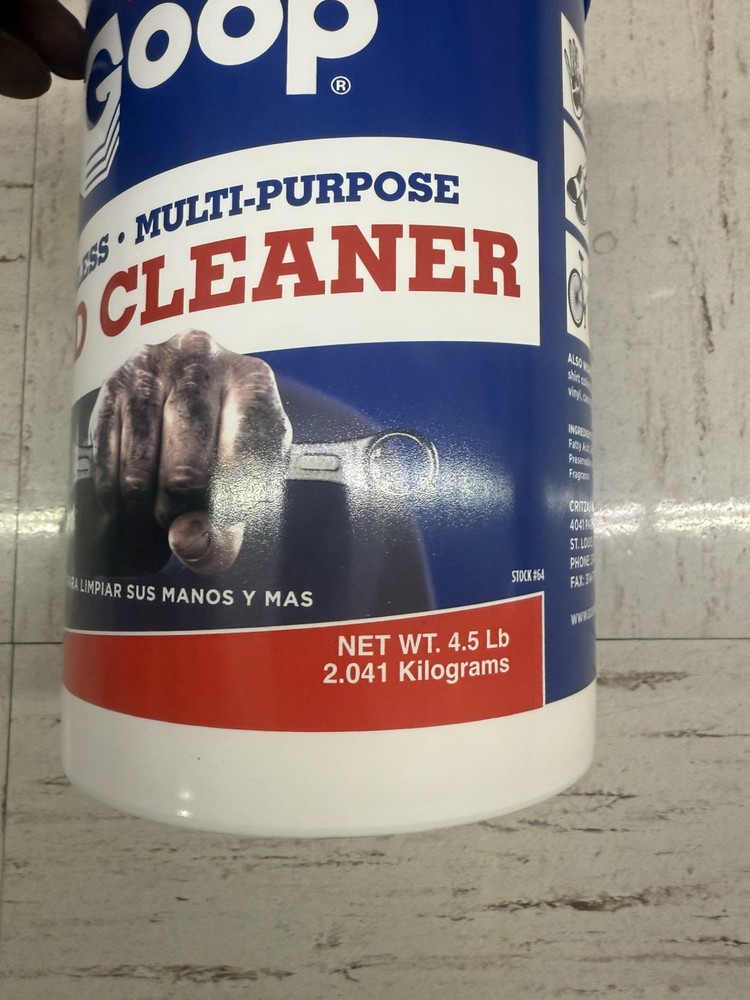 Goop Multi-Purpose Hand Cleaner - 4.5 lb