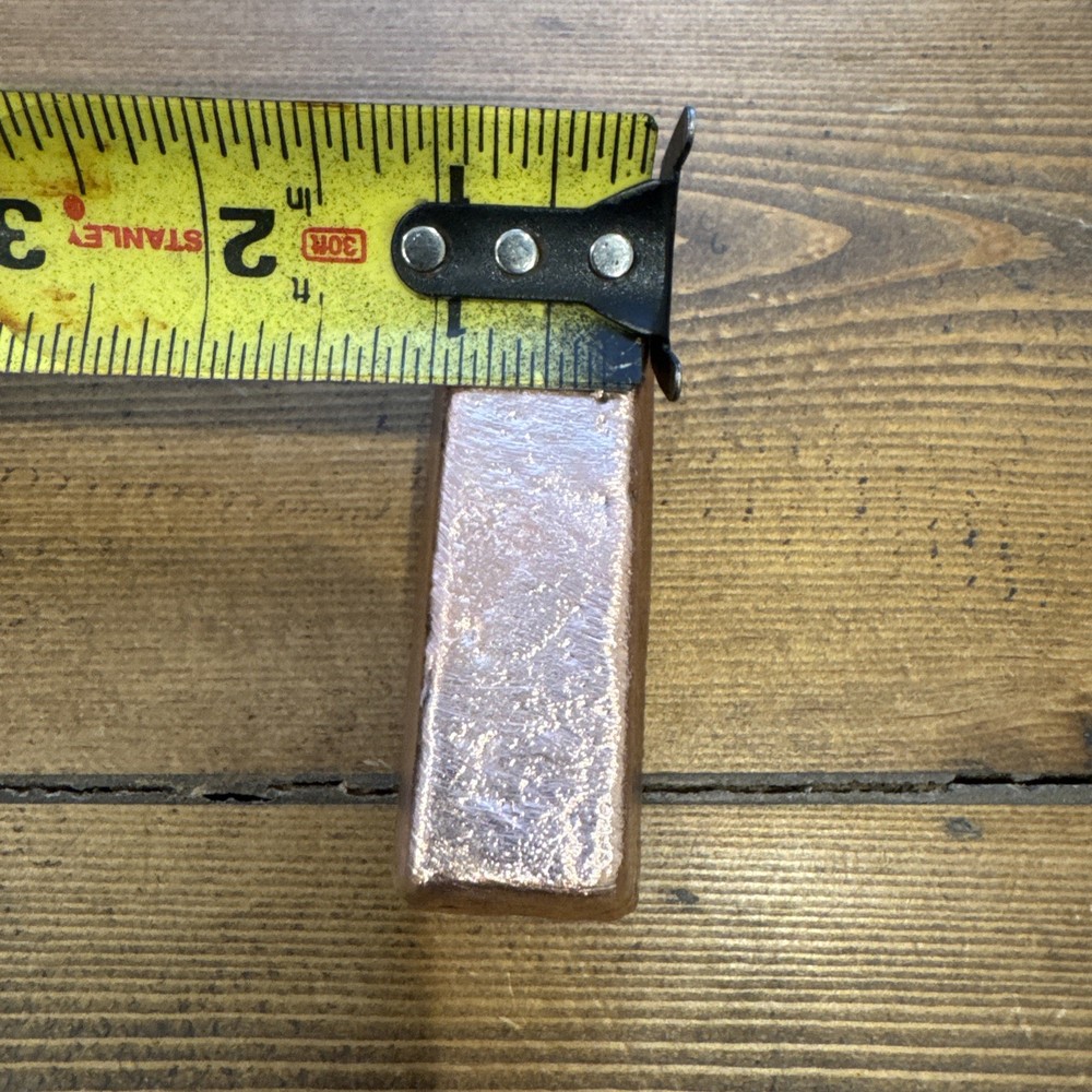 13.6 Ounce Hand Poured Copper Bar