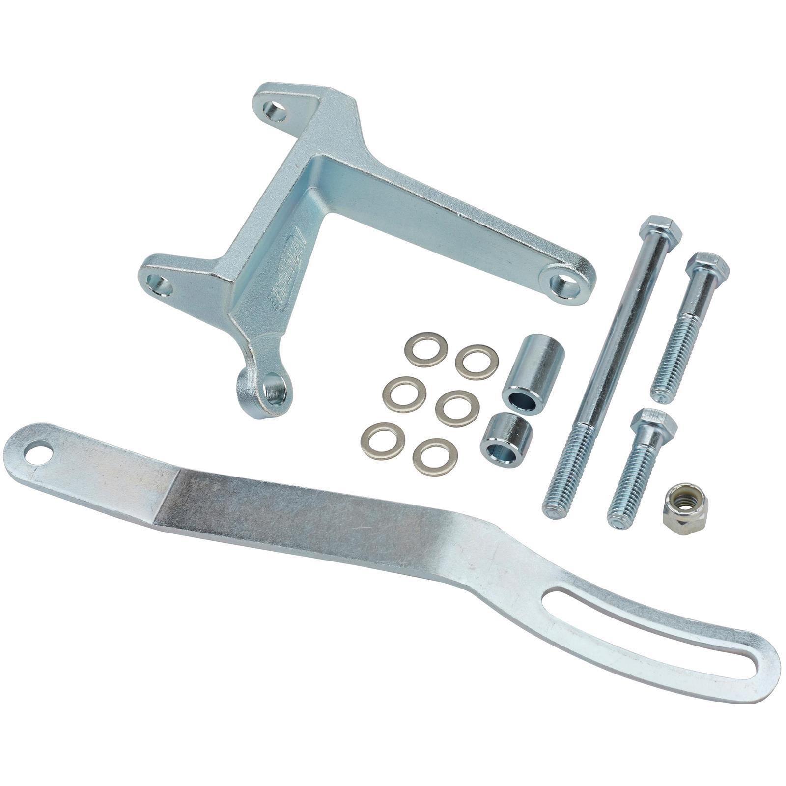 Small Block Chevy SBC 305 350 400 Upper High Mount Alternator Bracket Kit, Plain