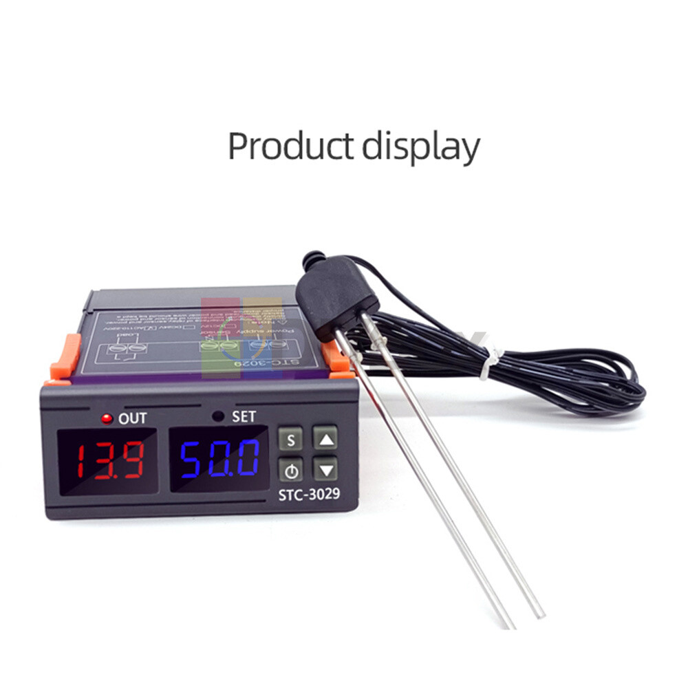 DC12V/24V STC-3029 Digital Soil Humidity Controller Regulator Hygrometer Sensor