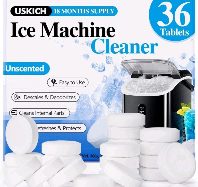 Ice Machine Cleaner Descaler Tablets-36Pack Ice Maker Cleaner Compatible with...