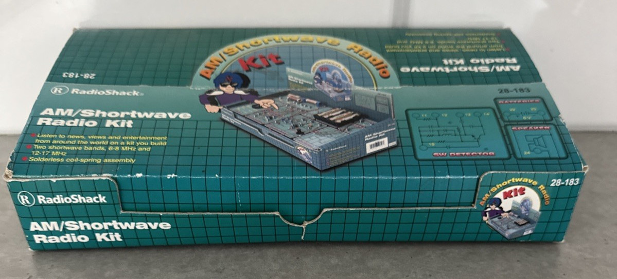 RadioShack AM/Shortwave Radio Kit 28-183 Untested Vintage