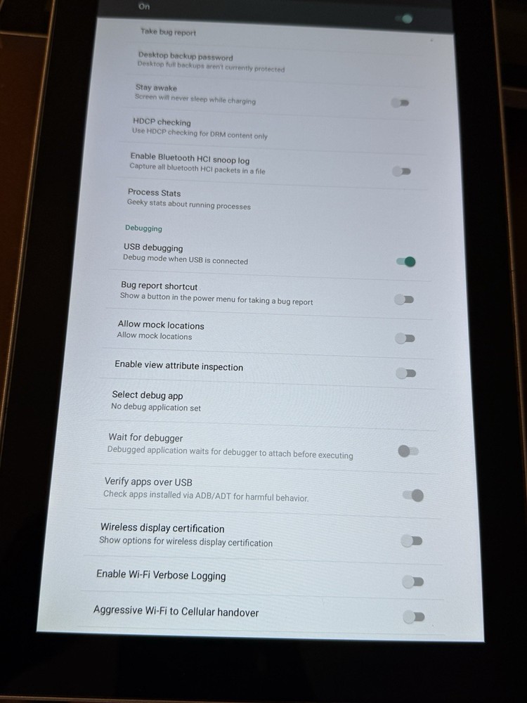 11.6” touchscreen Android Tablet