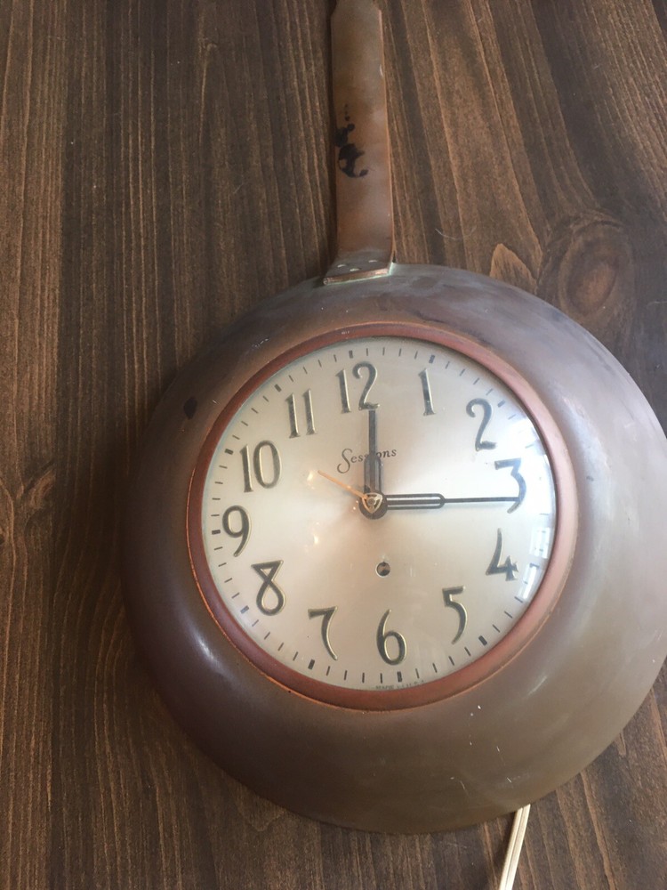 sessions electric wall clock