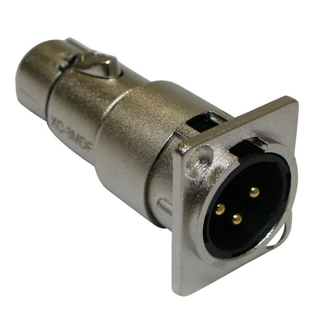 ProX XC-3MDF XLR Male To Female Adapter For Panel Mount