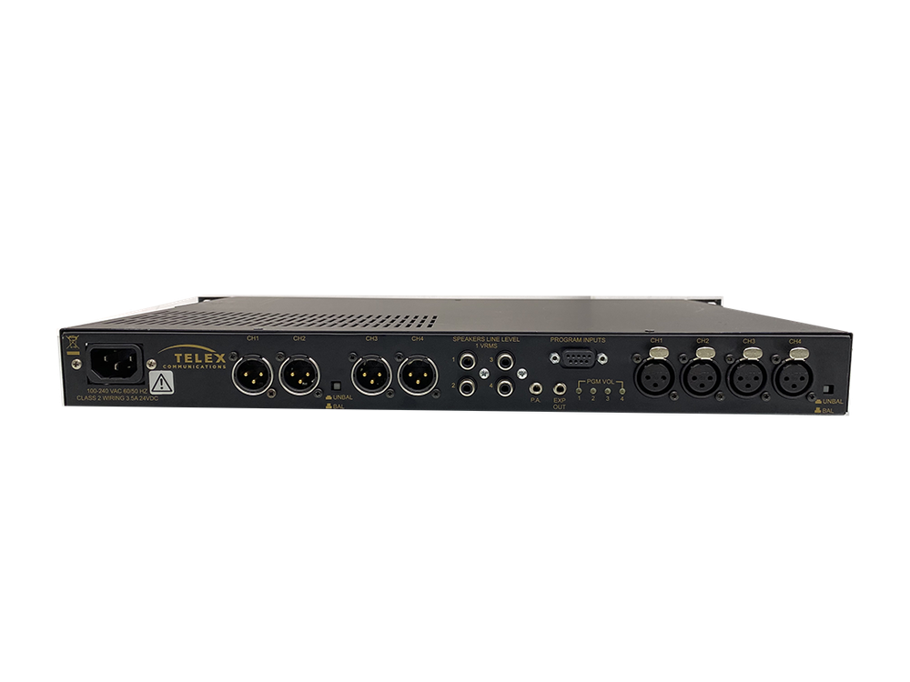 TELEX RTS MS-4002 4-Channel Main Station for Wired Intercom System