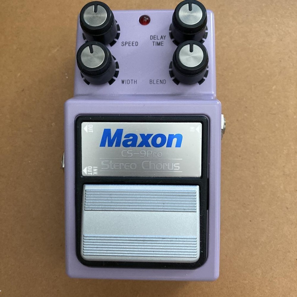 Maxon CS-9 Pro Stereo Analog Chorus Effect Pedal (Boxed) Used