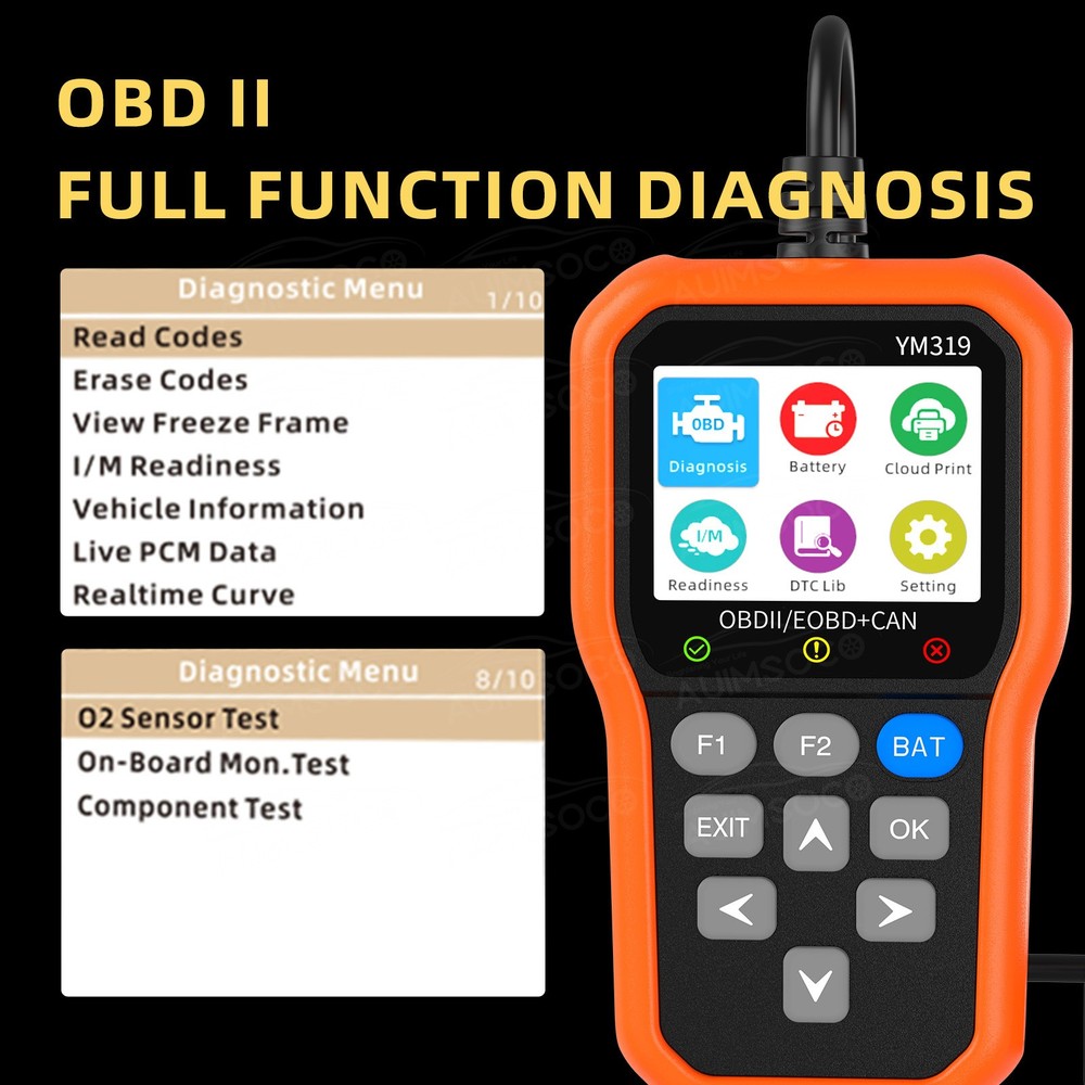 For Acura RDX OBD2 Scanner Car Code Reader All System Check fault Diagnostic